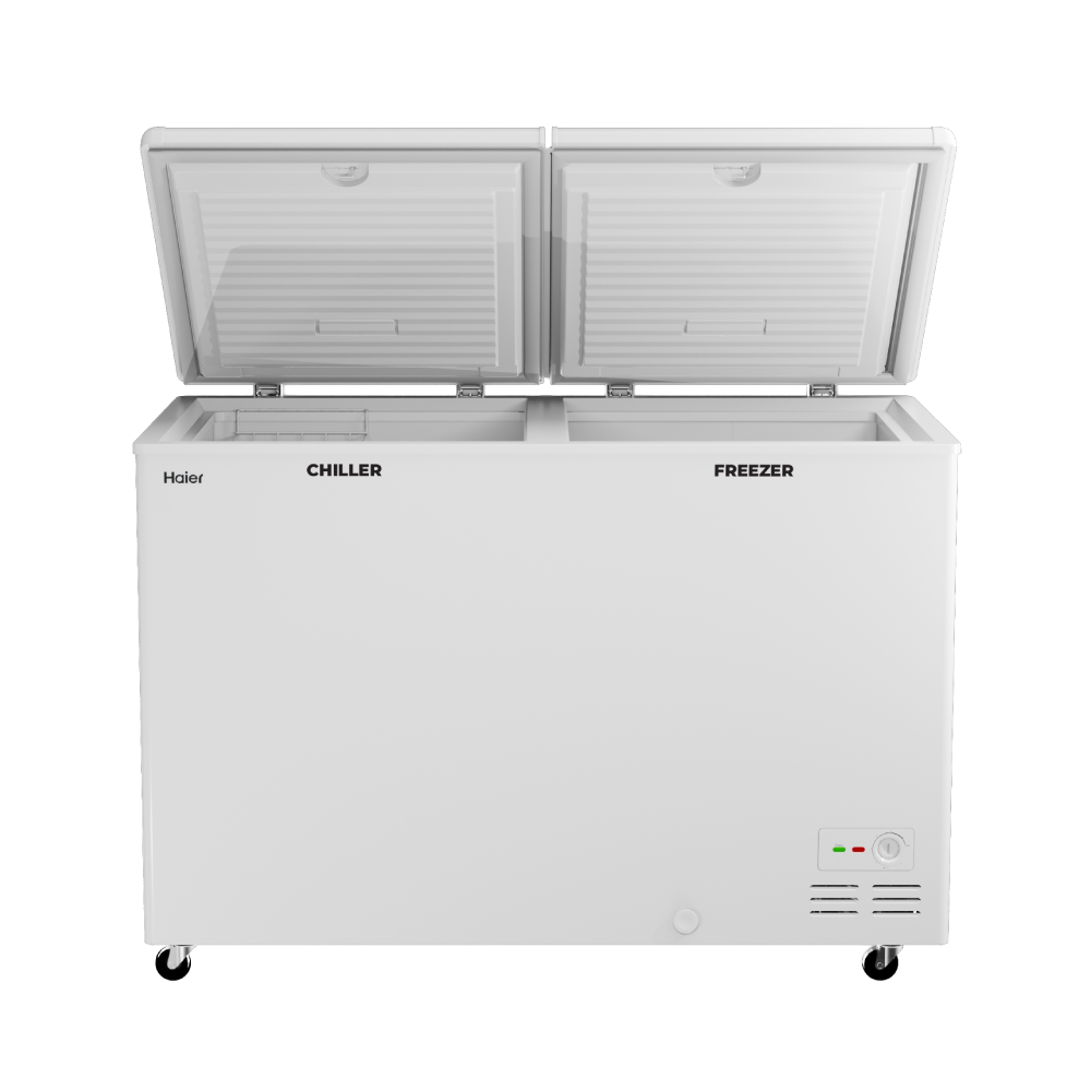 Haier Deep Freezer 550L Combo Chest,  Dual Compartment (White)